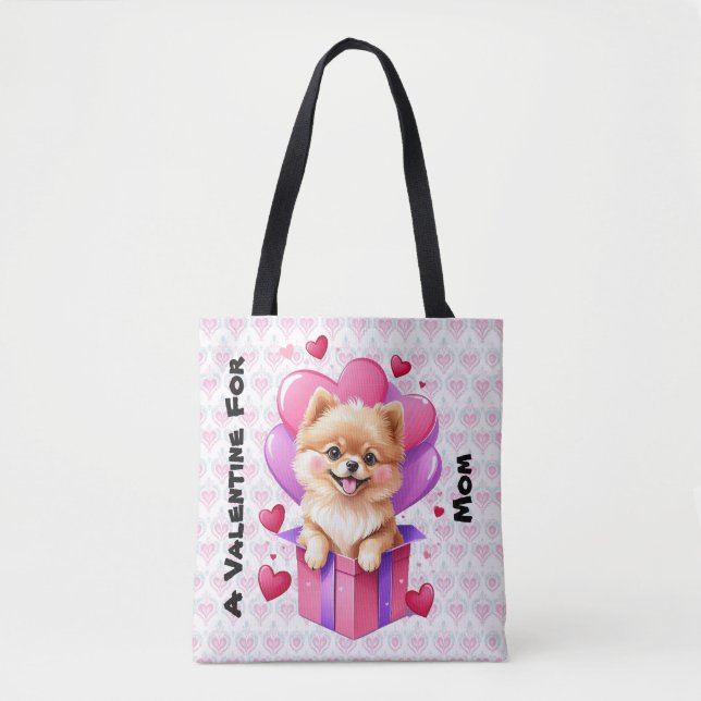 Bolsa Tote Dia de os namorados Personalizável do Lover de Cac (Frente)