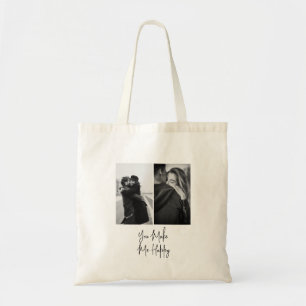 Bolsa Tote Dia de os namorados preto e branco