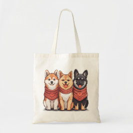 Bolsa Tote Dia de os namorados Shiba Inu Dogs