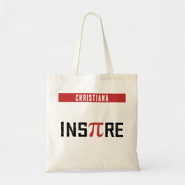 Bolsa Tote Dia de Pi InsPire Personalizado | Presentes de Mat