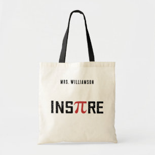 Bolsa Tote Dia de Pi InsPire Personalizado Presentes de Mat