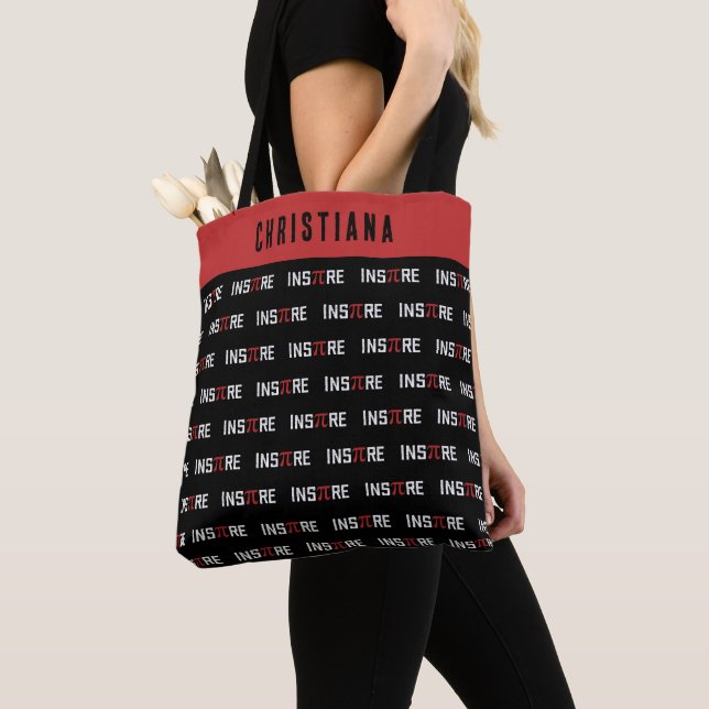 Bolsa Tote Dia de Pi InsPire Personalizado | Presentes Felize (Close Up)