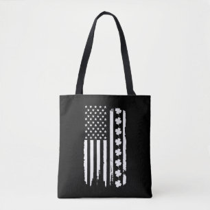 Bolsa Tote Dia de São Patrício de bandeira americano