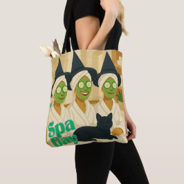 Bolsa Tote Dia de Spa das Bruxas Humor Divertido