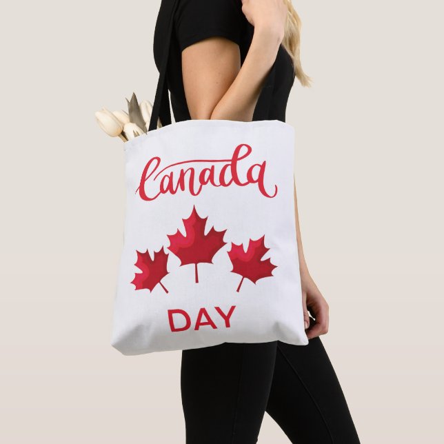 Bolsa Tote Dia do Canadá (Close Up)
