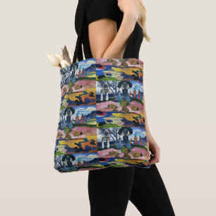 Bolsa Tote Dia do Deus por Paul Gauguin Polinésia