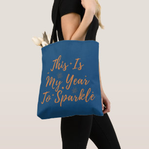 Bolsa Tote Dia Do feliz ano novo Este É O Meu Ano Para Desper
