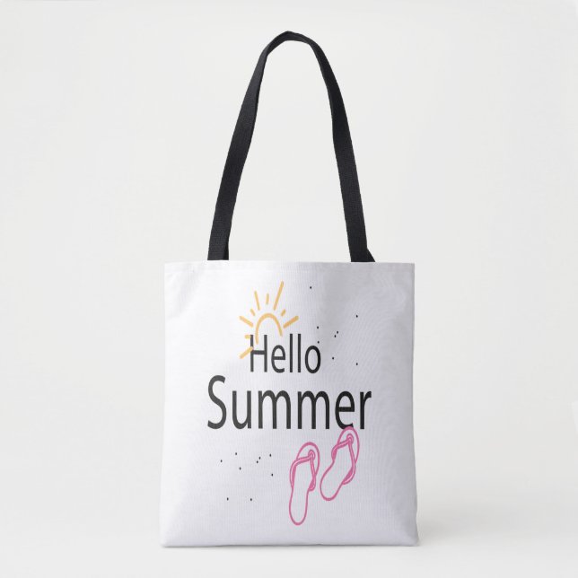 Bolsa Tote dia do mar de verão (Frente)
