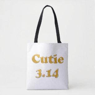 Bolsa Tote Dia do Pi Cutie 3.14