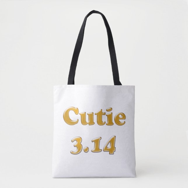 Bolsa Tote Dia do Pi Cutie 3.14 (Frente)