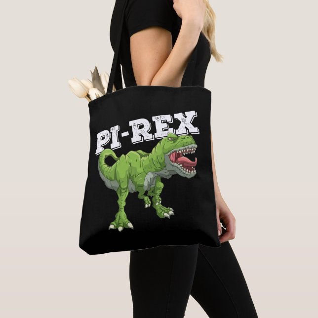 Bolsa Tote Dia do Pi Rex Dinossauro Matemática (Close Up)