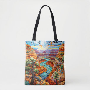 Bolsa Tote Dia Do Sol Num Deserto Canyon