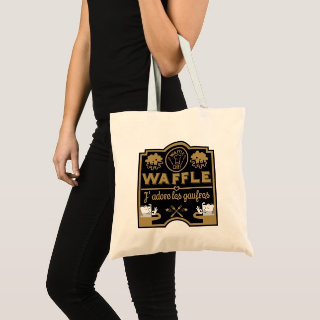 Bolsa Tote Dia do Waffle (Frente (produto))