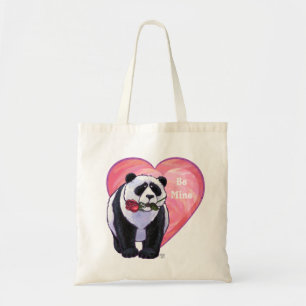 Bolsa Tote Dia dos namorados do urso de panda