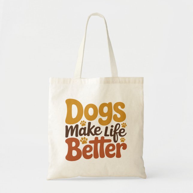 Bolsa Tote Dia dos Namorados Mãe de Cachorro (Frente)