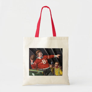 Bolsa Tote Dia dos Pais Vintage, Esportes Pai e Filho Futebol