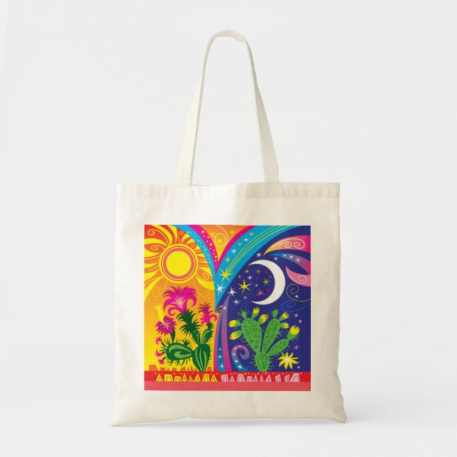 Bolsa Tote Dia e Noite no Deserto (Frente)