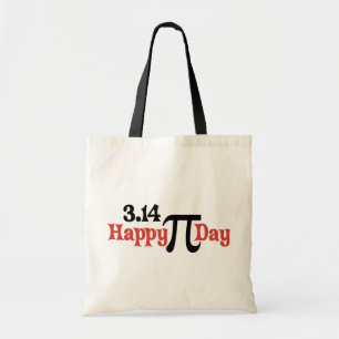 Bolsa Tote Dia feliz 3,14 do Pi - 14 de março