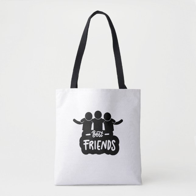 Bolsa Tote dia feliz de amizade (Frente)
