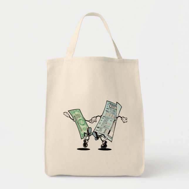 Bolsa Tote dia fiscal feliz (Frente)