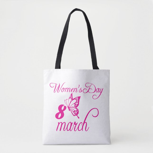 Bolsa Tote Dia Internacional da Mulher, 8 de março (Frente)