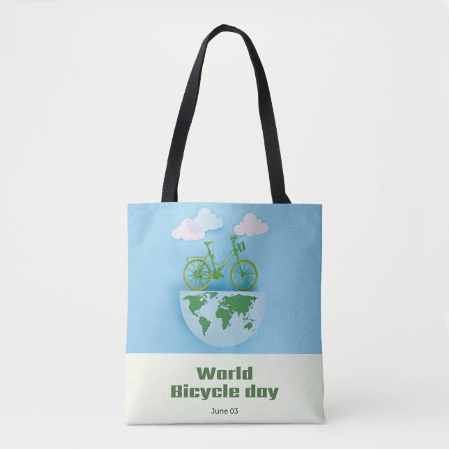 Bolsa Tote Dia Mundial da Bicicleta (Frente)