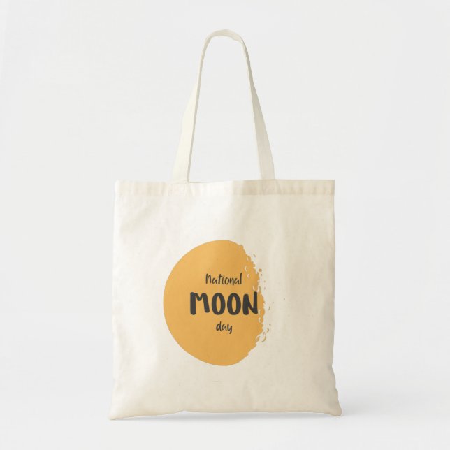 Bolsa Tote Dia Nacional da Lua (Frente)