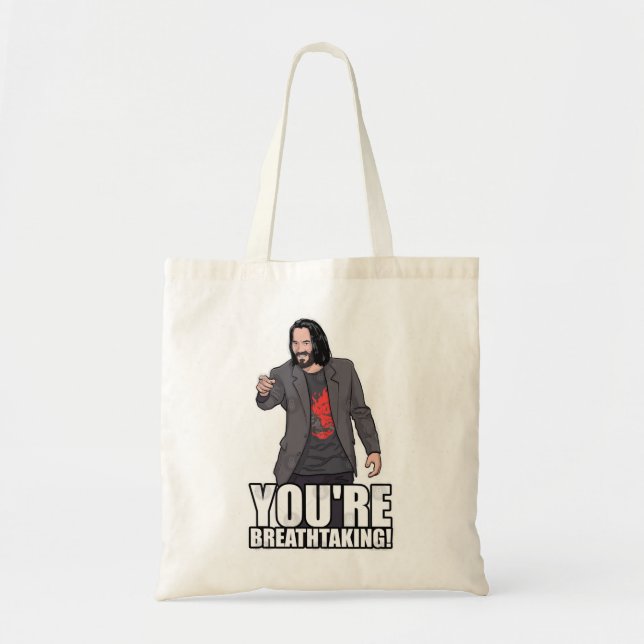 Bolsa Tote Dia Oferece Arte Keanu Reeves Gráfico Para Ventila (Frente)