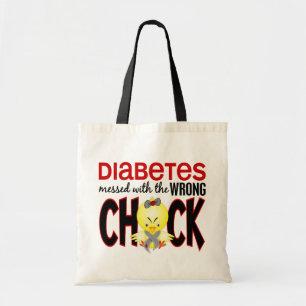 Bolsa Tote Diabetes sujado com o pintinho errado