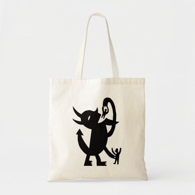 Bolsa Tote Diabo e dois amigos (Frente)