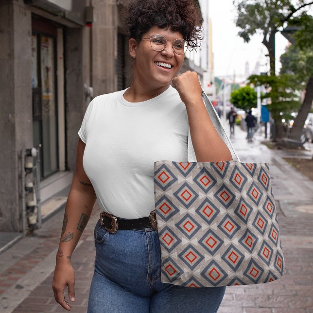 Bolsa Tote Diagonal repetida (Criador carregado)