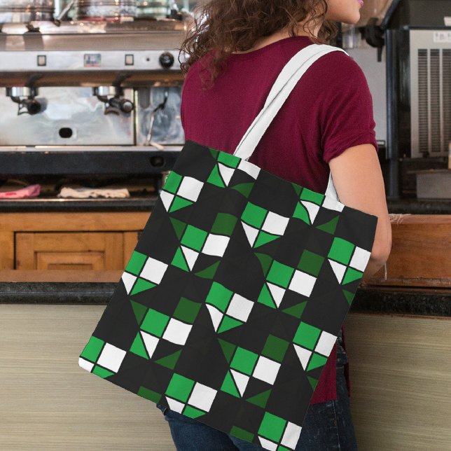 Bolsa Tote Diagonal verde (Criador carregado)