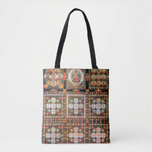 Bolsa Tote Diagrama Cósmico Mandala para Meditação