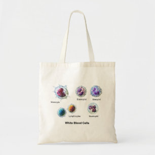 Bolsa Tote Diagrama das células brancas do sangue dos leucó