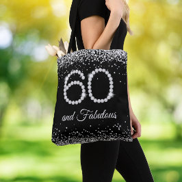 Bolsa Tote Diamantes 60 fabulosos aniversários negros elegant