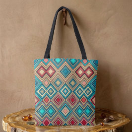 Bolsa Tote Diamantes Geométricos