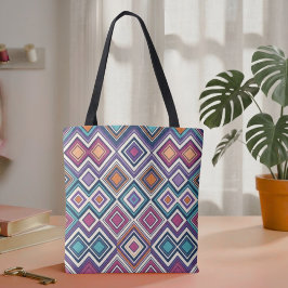 Bolsa Tote Diamantes Geométricos