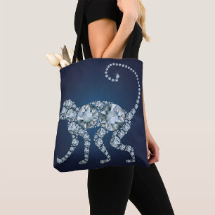 Bolsa Tote Diamond Monkey