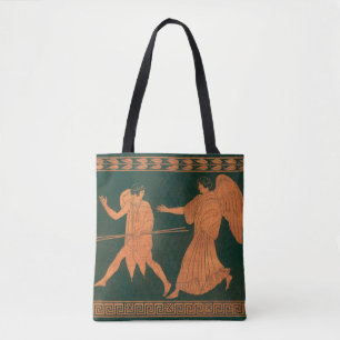 Bolsa Tote Diana e um Anjo, Mitologia Romana Vintage