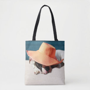 Bolsa Tote Dias Cachorros de Verão no Mar