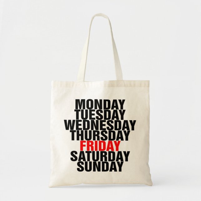 Bolsa Tote Dias da Semana (Frente)