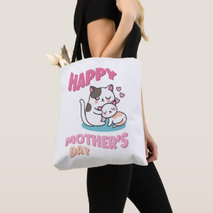 Bolsa Tote Dias de as mães, estilo kawaii