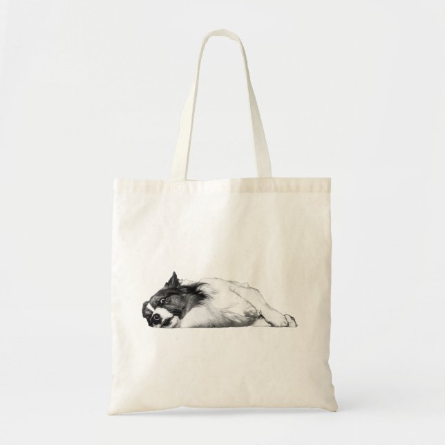 Bolsa Tote Dias De Colheita Com Um Corgi (Frente)