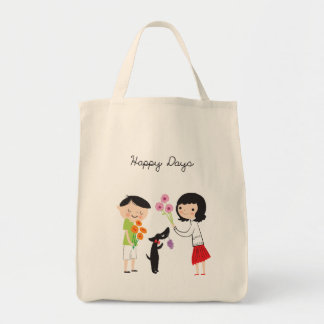 Bolsa Tote dias felizes Cocos & nós saco