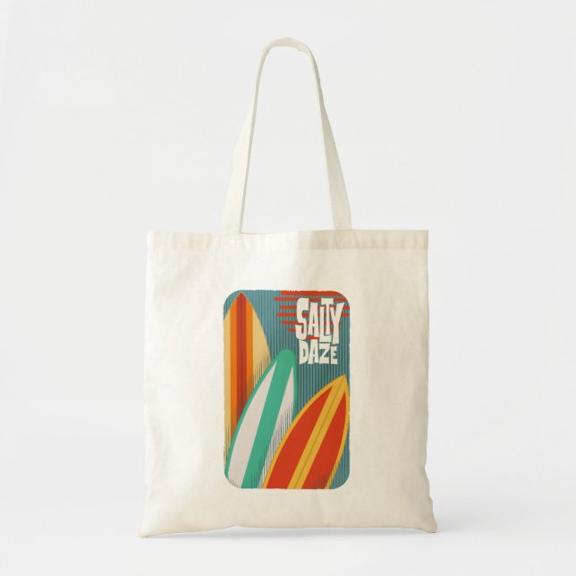 Bolsa Tote Dias Salgados de Surfe (Frente)