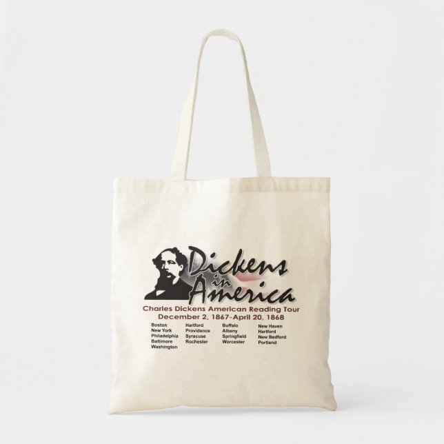 Bolsa Tote Dickens no saco de América (Frente)