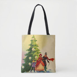 Bolsa Tote Dickens style Christmas illustration