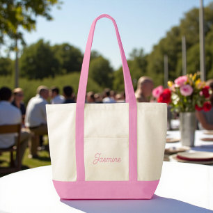 Bolsa Tote Dif. Pink de Porta Personalizada Custa