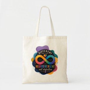 Bolsa Tote Diferente Não Menos, Neurodivergente Não Defeituos