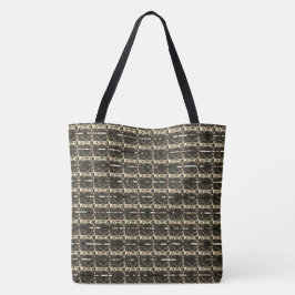 Bolsa Tote Diferentes formas castanho, listradas diferentes